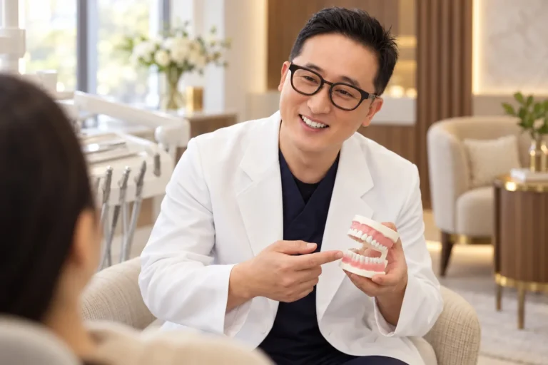 더이로운치과 원장님 진료 상담 모습